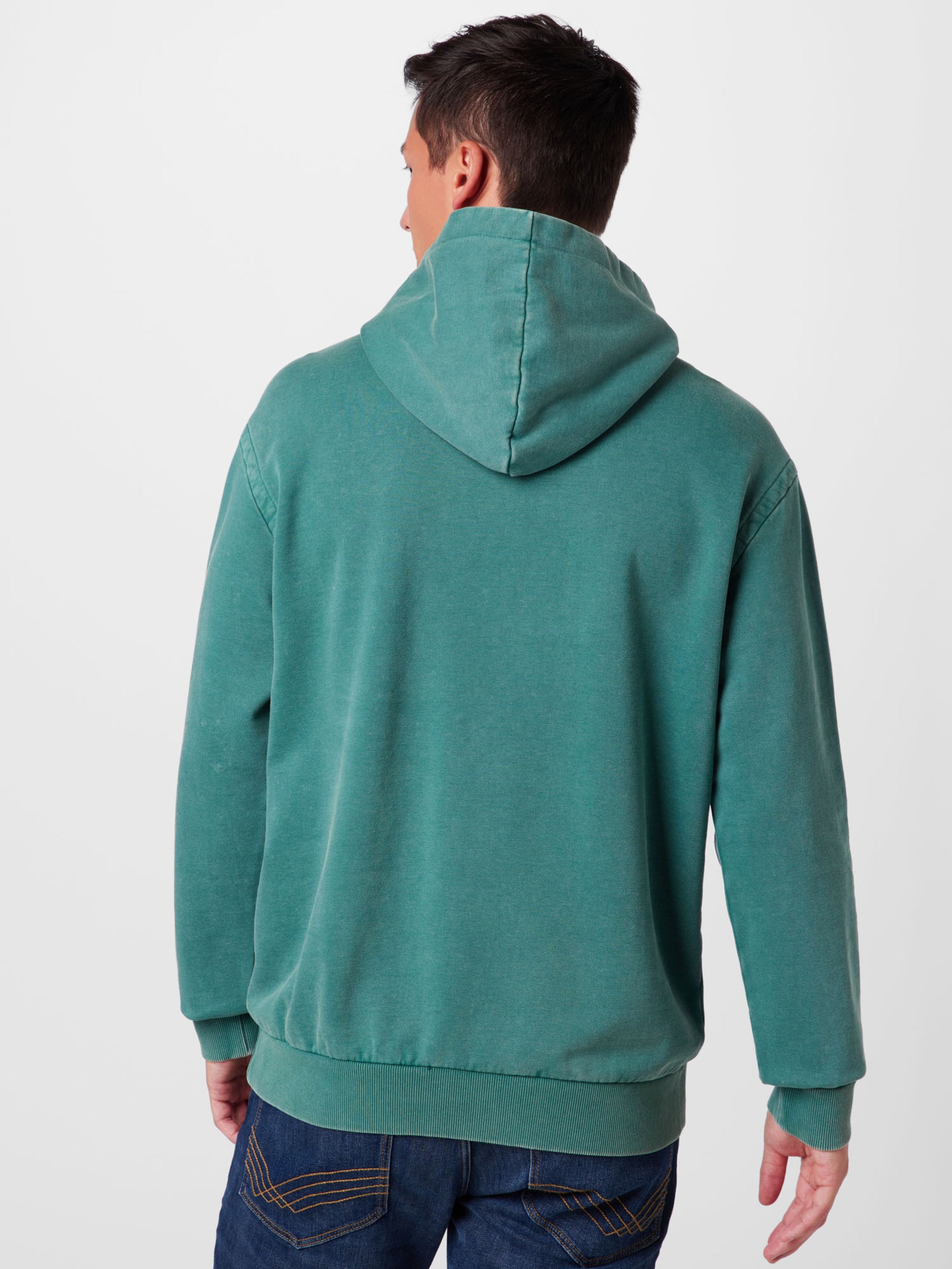 Männer Sweat QS by s.Oliver Sweatshirt in Jade - LQ86894 Männer Sweat QS by s.Oliver Sweatshirt in Jade - LQ86894
