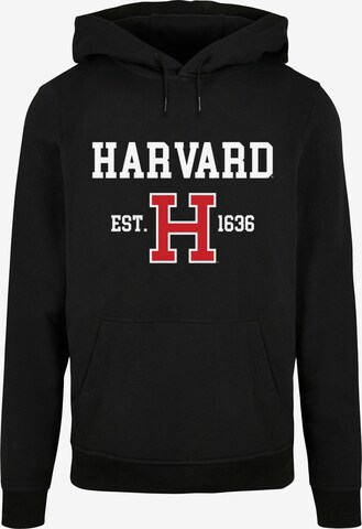 Merchcode Sweatshirt 'Harvard University - Est 1636' in Schwarz: predná strana