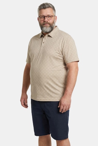 Men Plus Shirt in Beige: voorkant