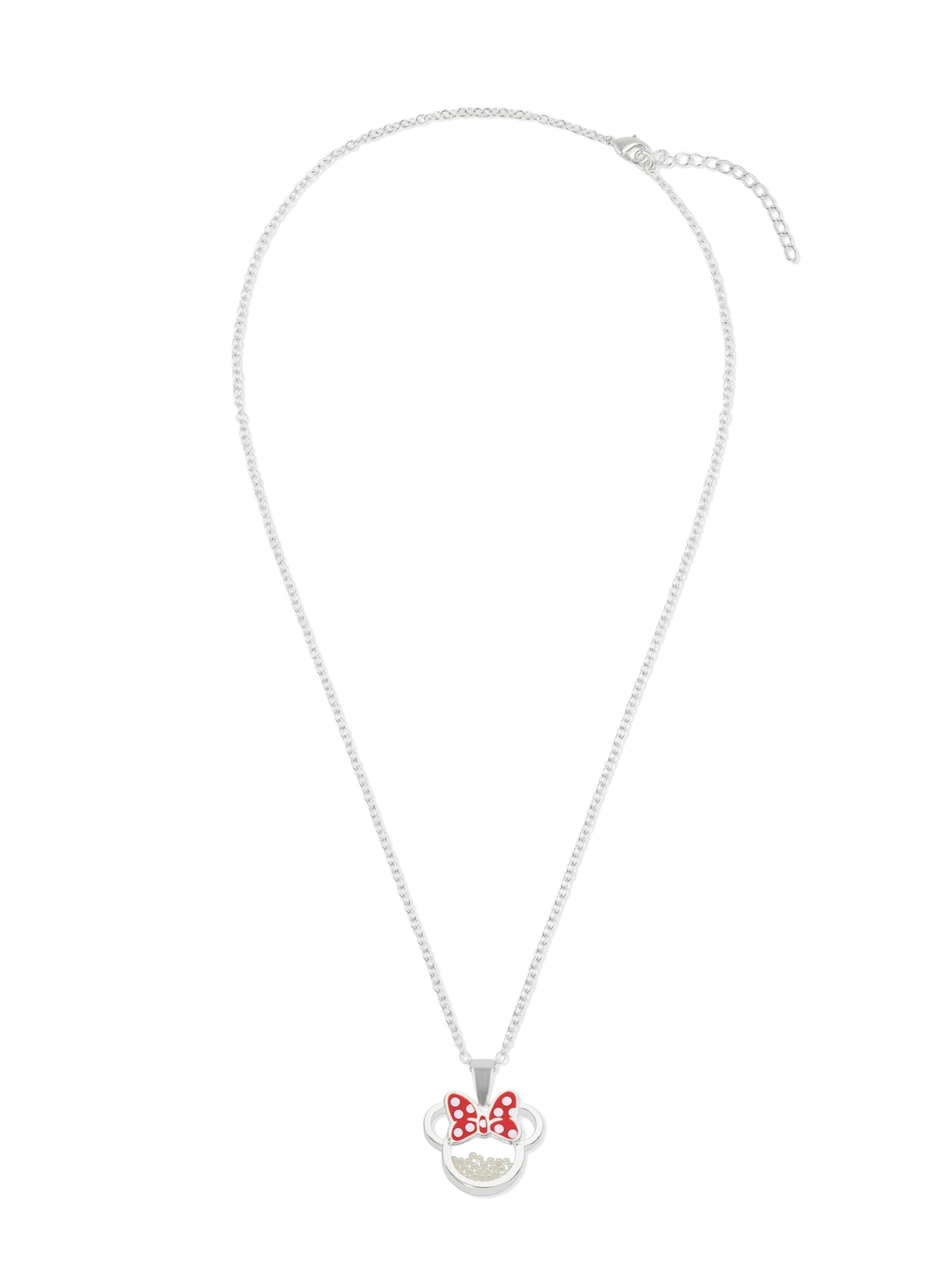 DISNEY Kette 'Minnie Mouse Geburtsstein' in Beige: Vorderseite