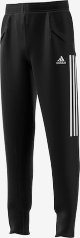 ADIDAS PERFORMANCE Workout Pants in Black: front