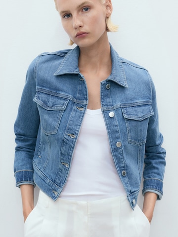 MANGO Tussenjas 'NEWVICKY' in Blauw: voorkant