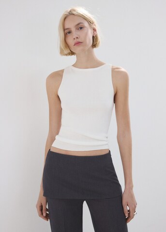 MANGO Regular Pleat-Front Pants 'Tokyo' in Grey