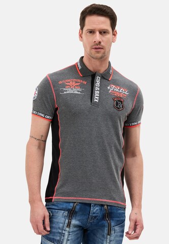 CIPO & BAXX Poloshirt in Grau: Vorderseite