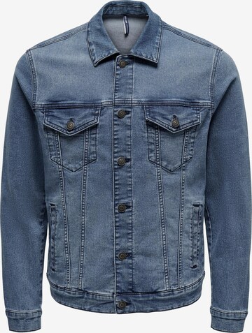 Veste mi-saison 'Coin' Only & Sons en bleu : devant