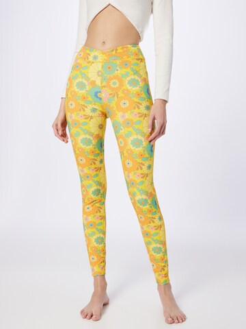 ABOUT YOU x Sofia Tsakiridou Skinny Leggings 'Carolin' in Yellow: front