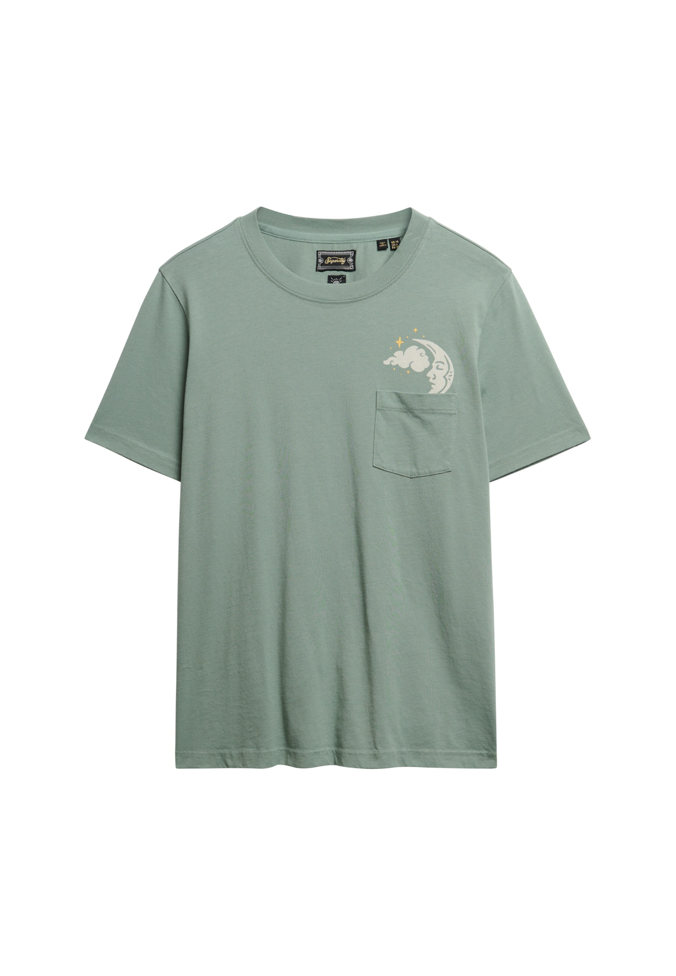 Superdry Shirt 'Psychic Readings' in Groen: voorkant