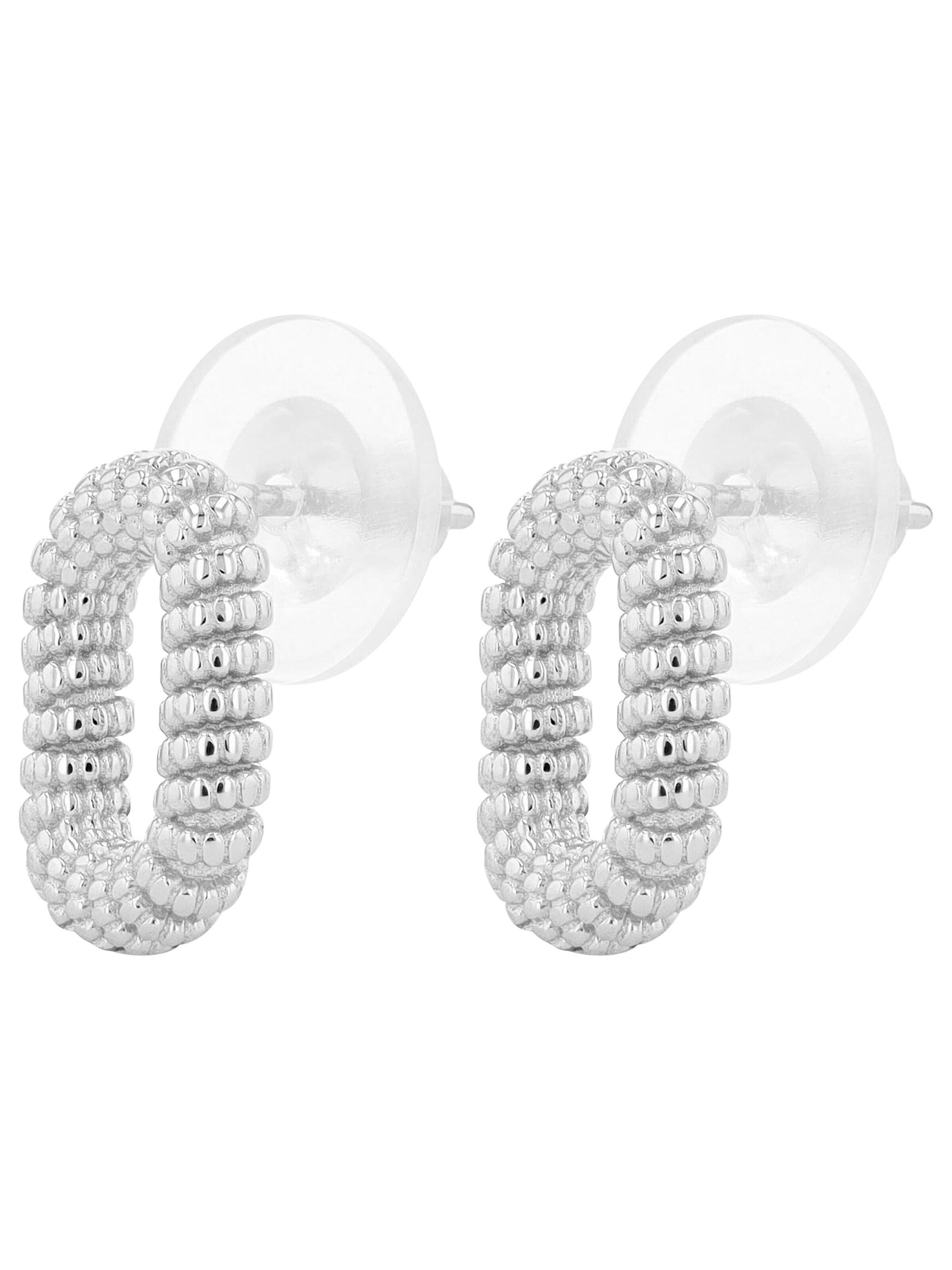 Akzent Earrings '"Samba" aus 925 Sterlingsilber, rhodiniert, langlebig' in Silver