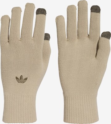 ADIDAS ORIGINALS - Luvas com dedos 'Adicolor' em verde: frente
