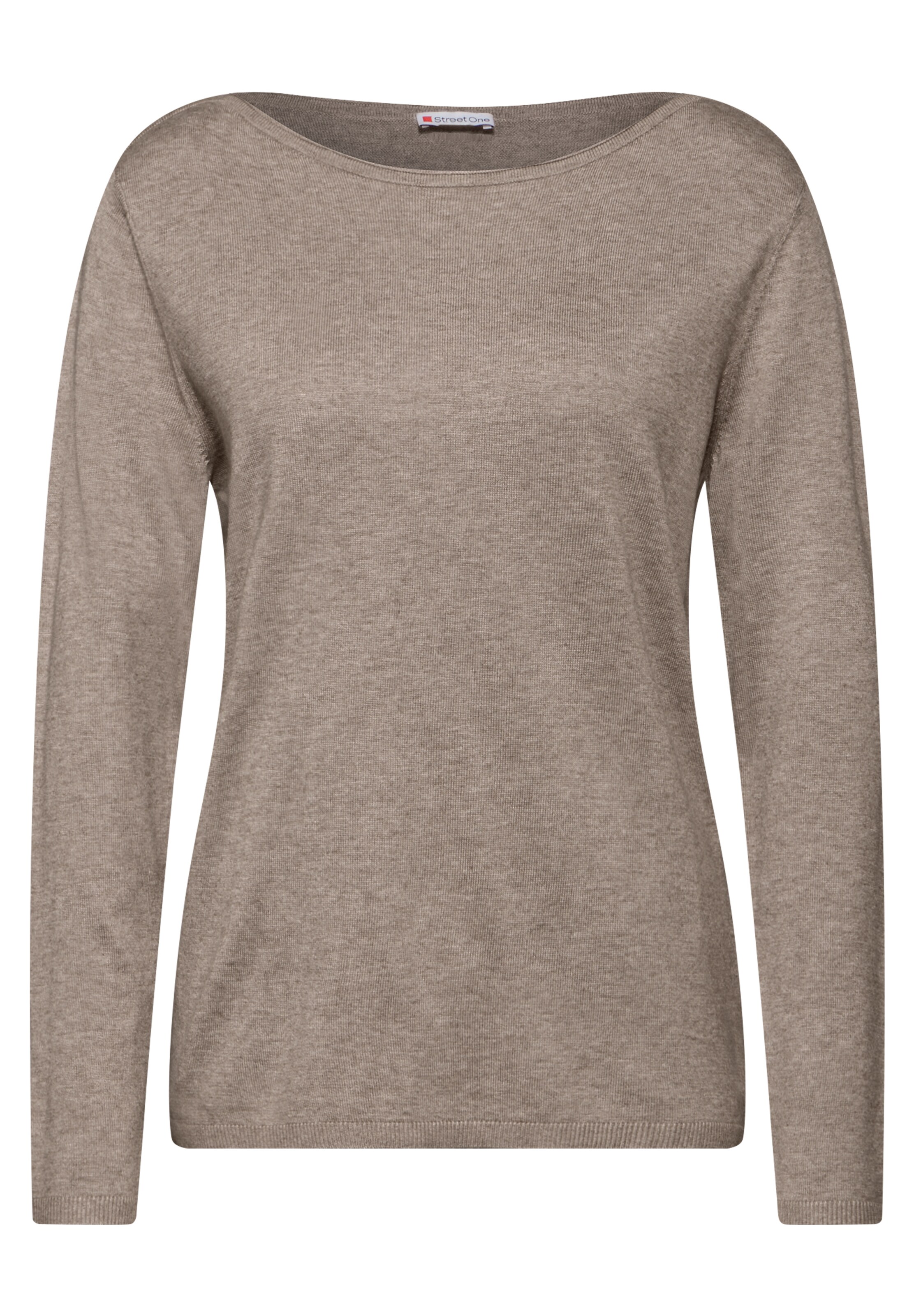 STREET ONE Strickpullover in Braun: Vorderseite