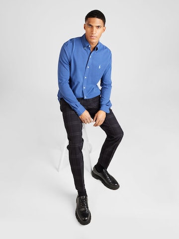 Slim fit Cămașă de la Polo Ralph Lauren pe albastru