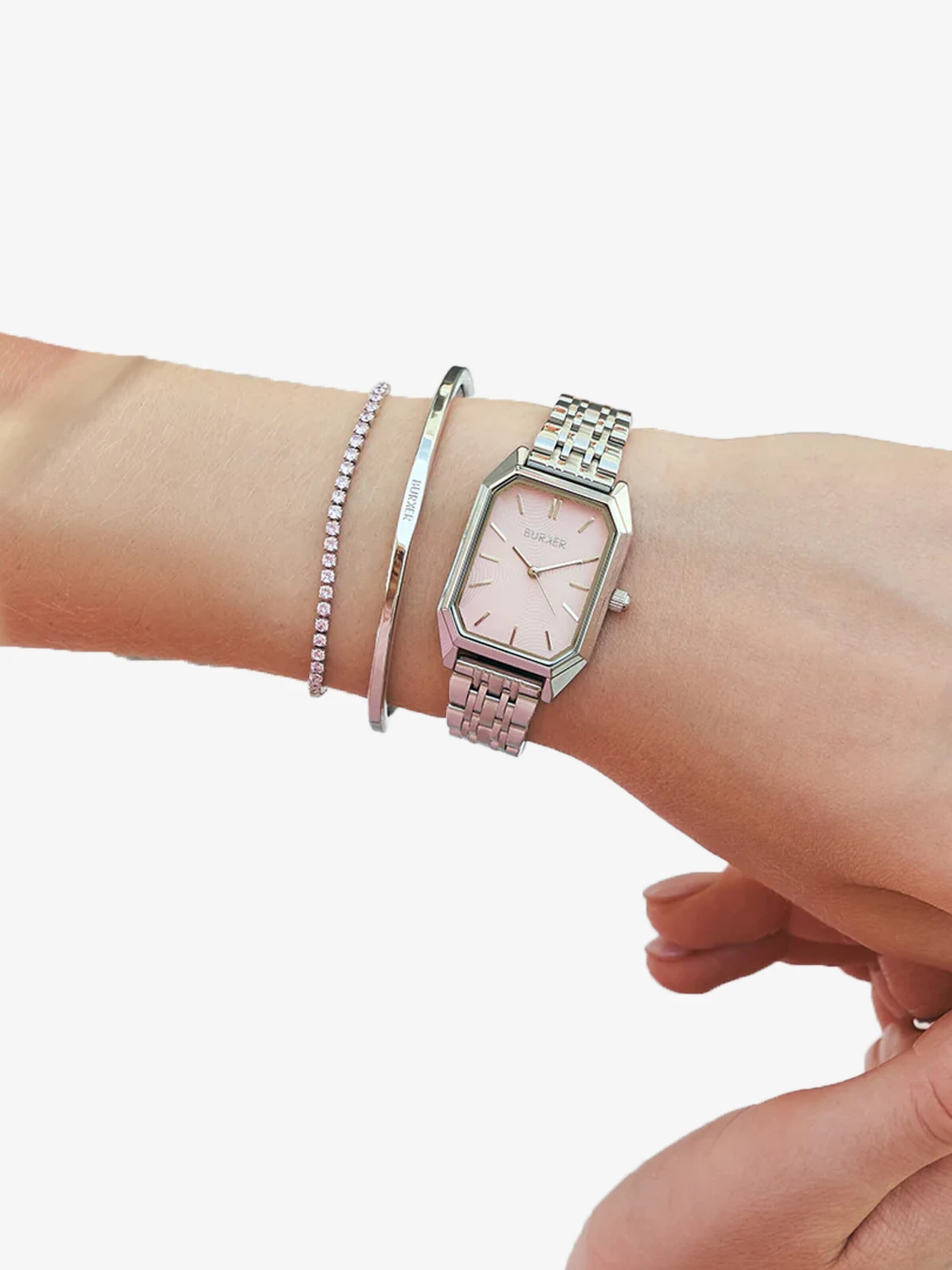 BURKER Watches Bracelet 'Ava' in Silver: front