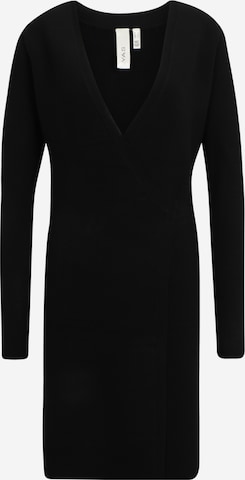 Y.A.S Tall Gebreide jurk 'HALTON' in Zwart: voorkant