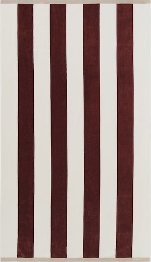 GANT Strandtuch in burgunder / weiß, Produktansicht