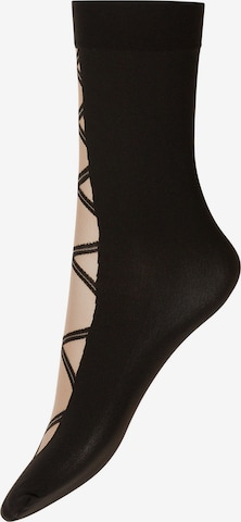 Chaussettes Wolford en noir : devant