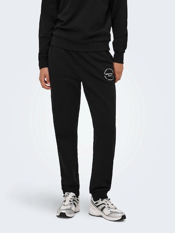 Effilé Pantalon de sport 'ONPCava' ONLY PLAY en noir : devant