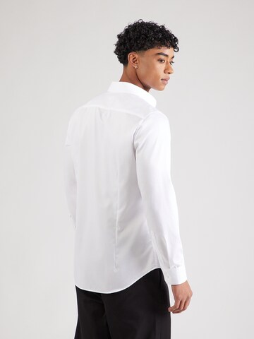 SEIDENSTICKER Slim fit Businessskjorta 'Schwarze Rose' i vit