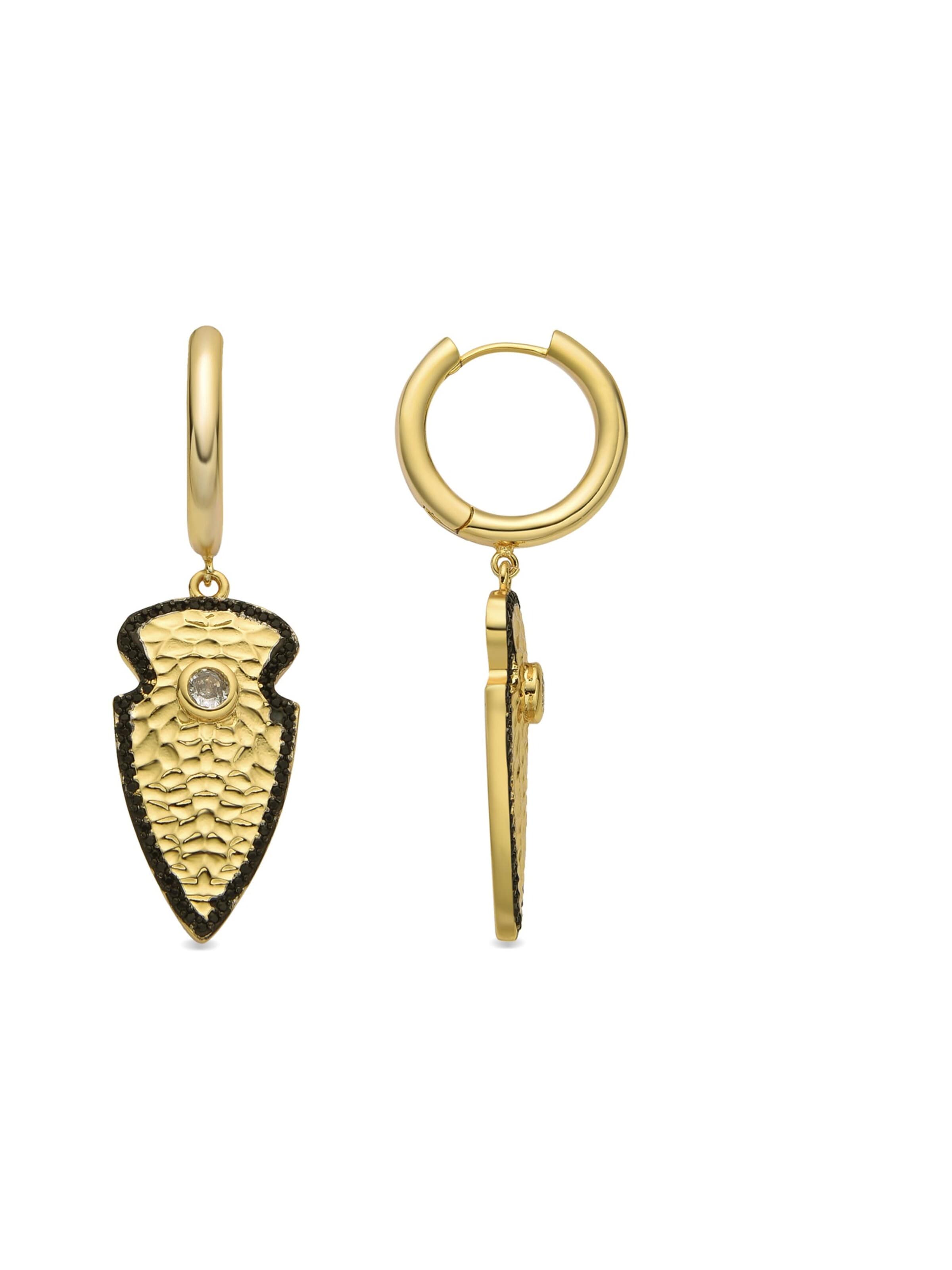 Boucles d'oreilles 'OTLA' Luxenter en blanc : devant