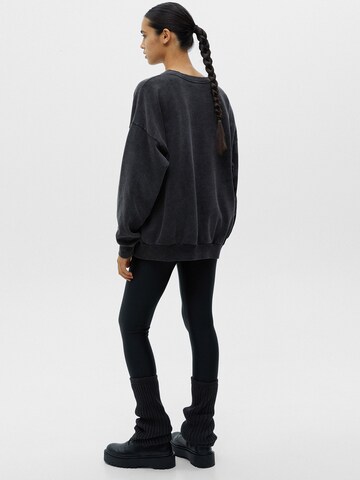 Sweat-shirt Pull&Bear en noir