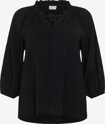 KAFFE CURVEBluza 'KC Linna' - crna boja: prednji dio