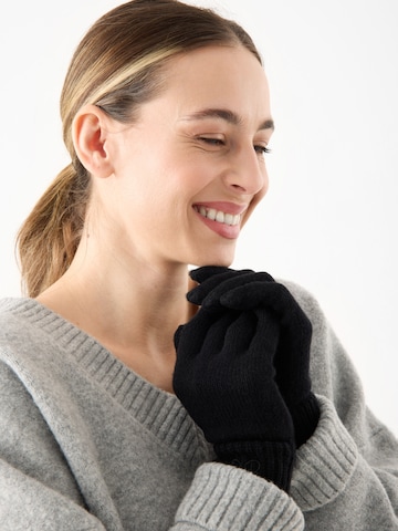 Gants CODELLO en noir : devant