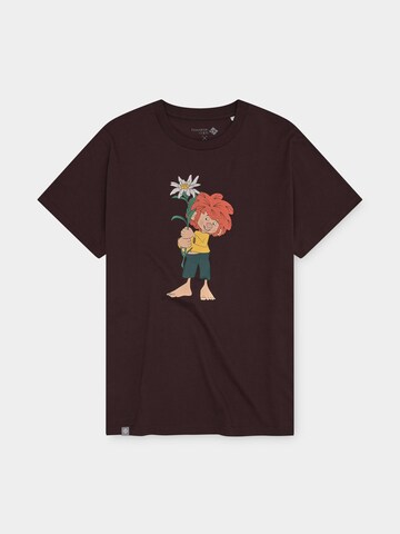 Bavarian Caps Shirt 'Pumuckl Edelweiß' in Brown: front