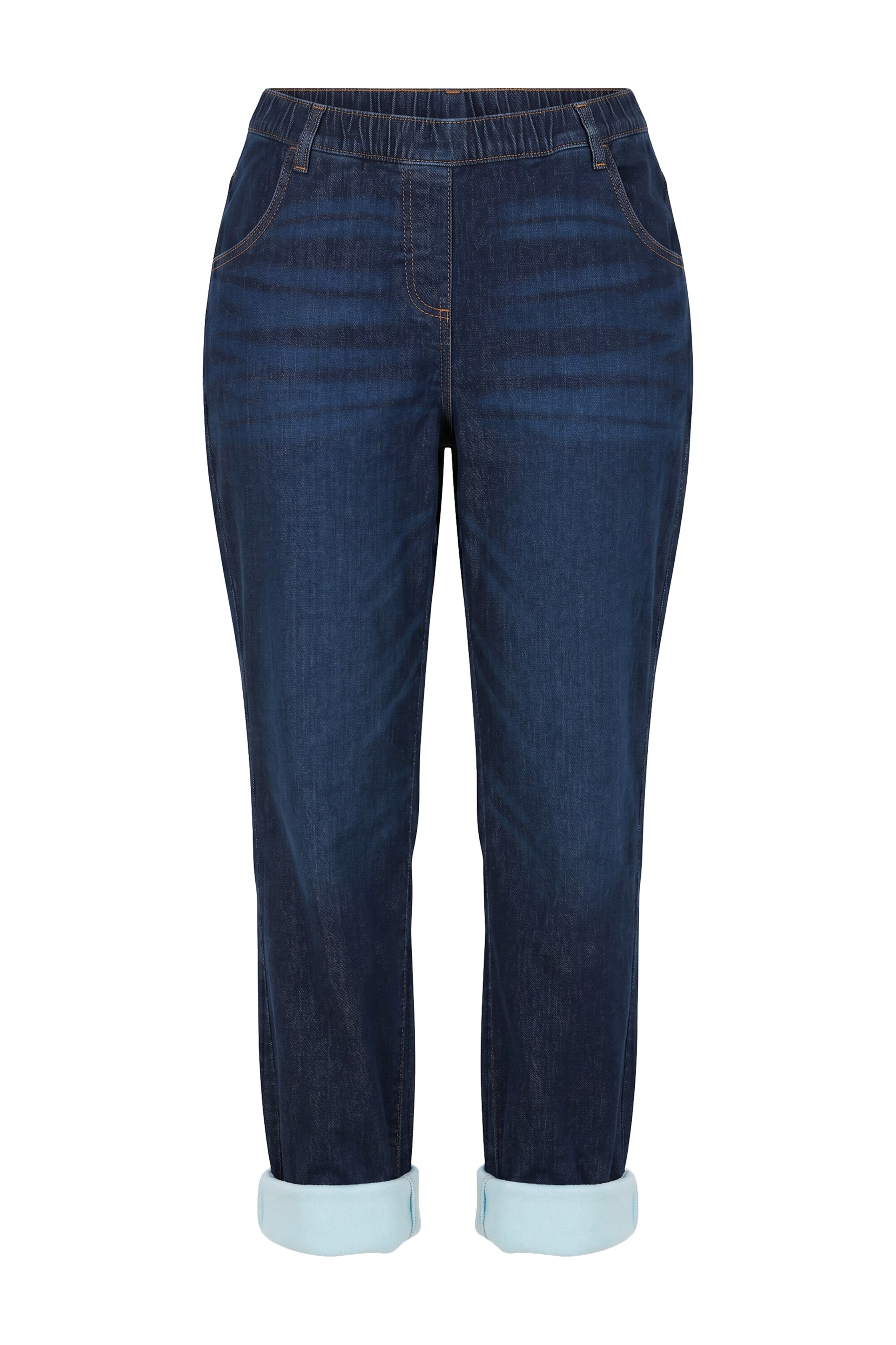 Ulla Popken Jeans in 32-34 in de kleur Blauw denim, Productweergave