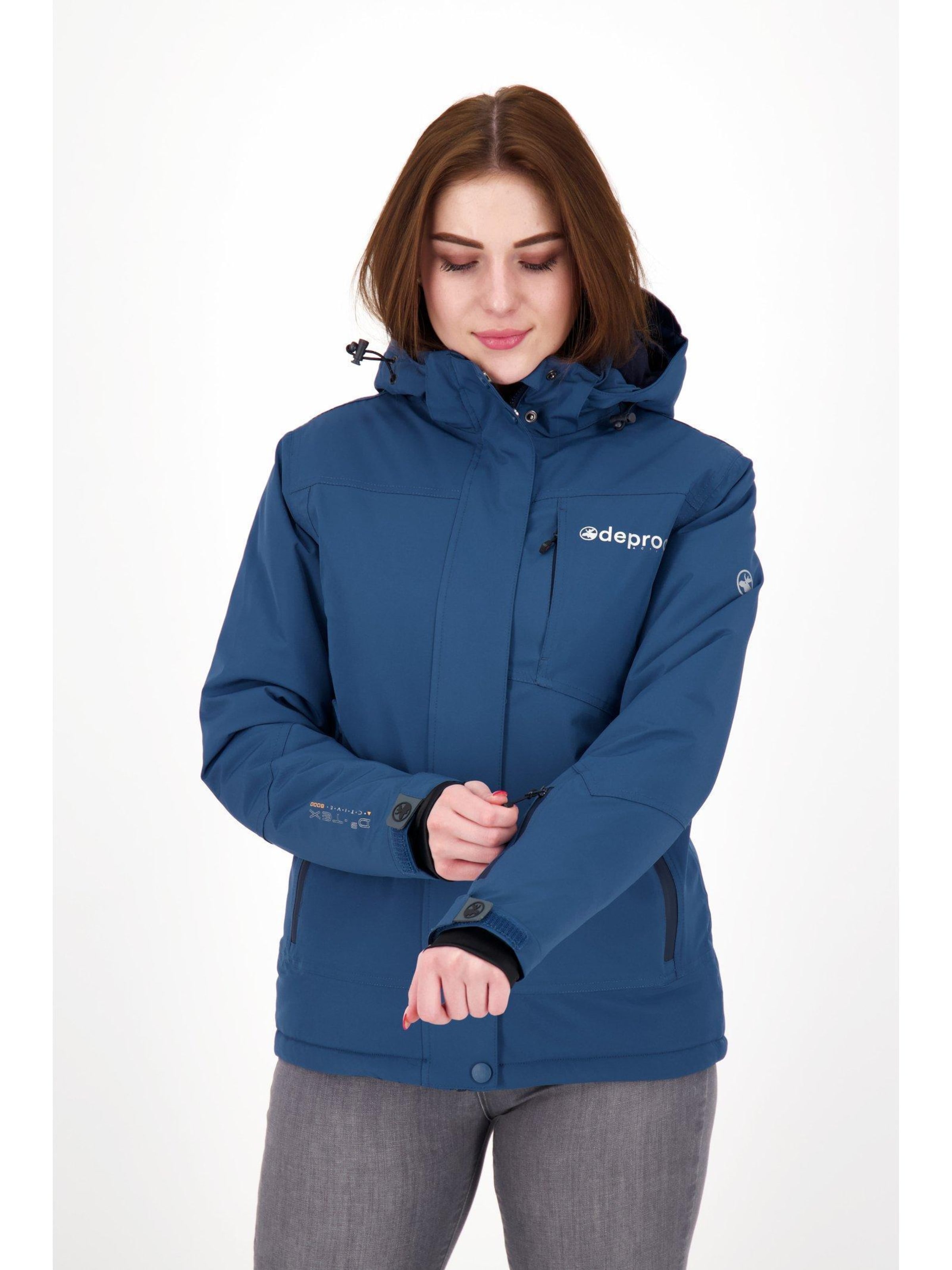 deproc Winterjacke 'MONTREAL WMN'‌‌‌‌‌‌ in Blau: Vorderseite