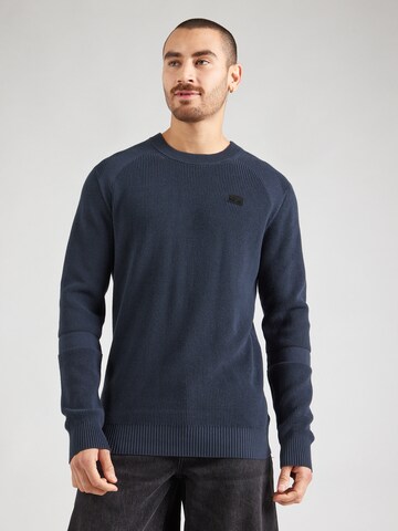 G-STAR Sweter w kolorze niebieski: przód