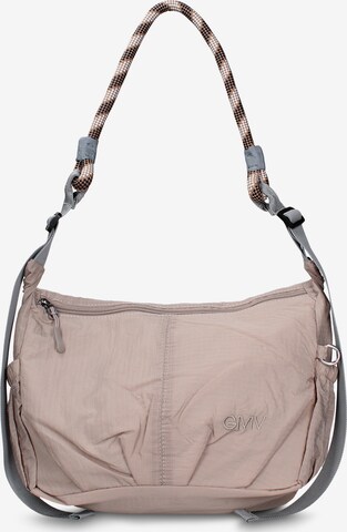 Borsa a spalla 'Borsa a Spalla Donna Gianmarco Venturi Pelle Vegana PU con Zip' di GianMarco Venturi in grigio: frontale