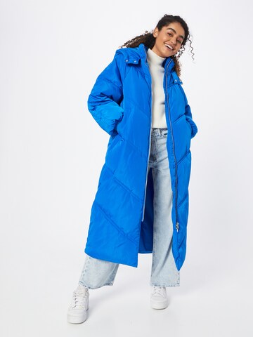 PIECES Winter Coat 'Felicity' in Blue