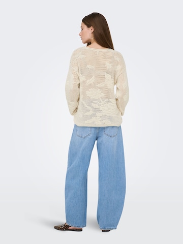 ONLY Sweater 'ONLSeaside' in Beige