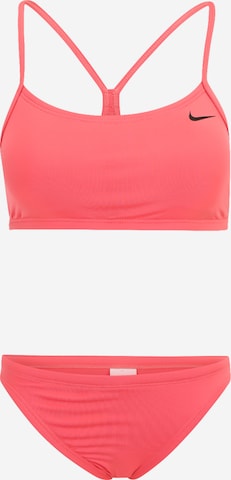 Nike Swim Sportbikini in Oranje: voorkant