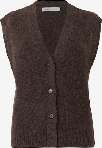 Samsøe Samsøe Neuleliivi 'Sajeanne' värissä ruskea: etupuoli