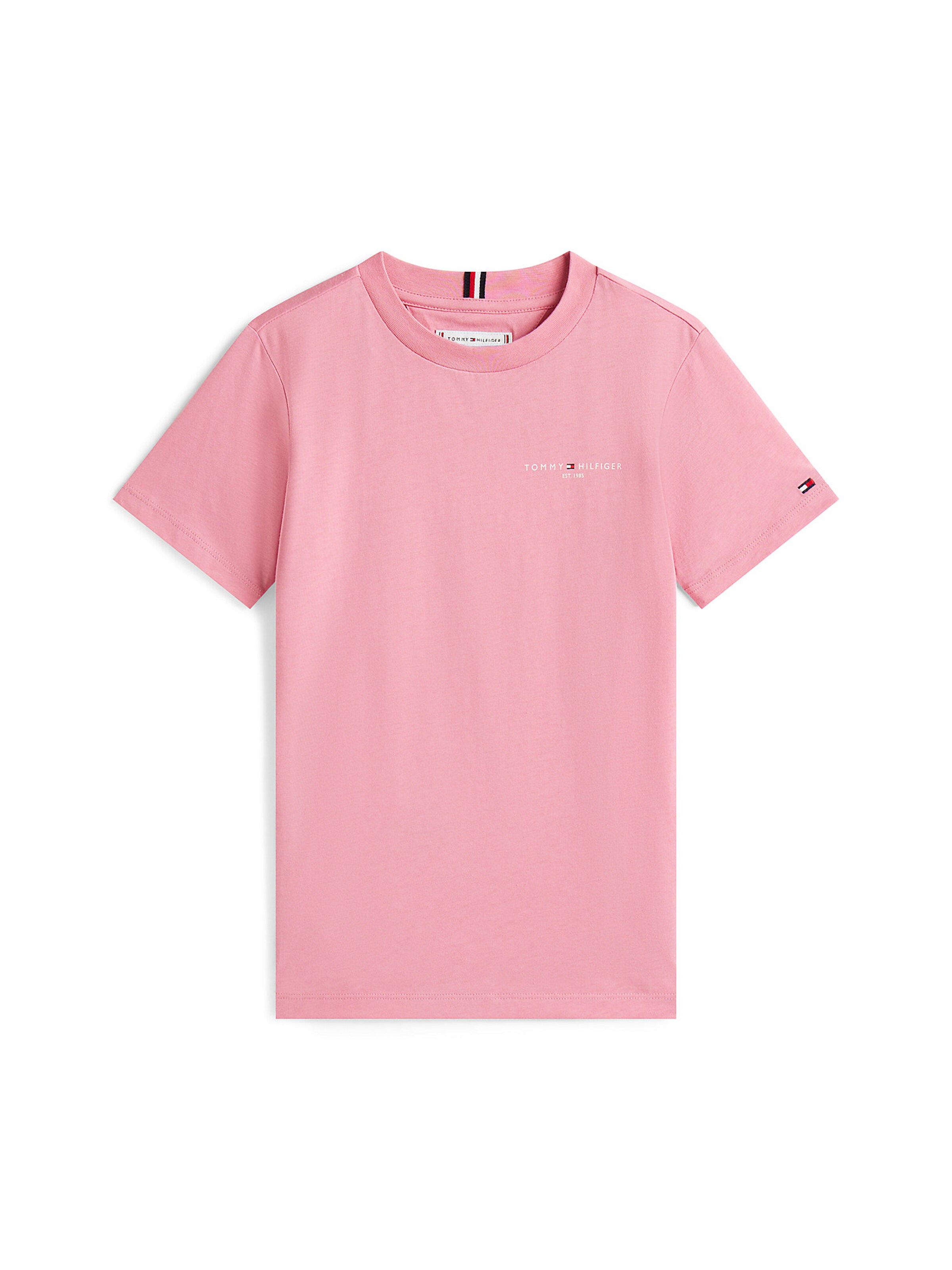 T-Shirt TOMMY HILFIGER en rose : devant
