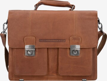 The Chesterfield Brand Document Bag 'Mario' in Brown: front
