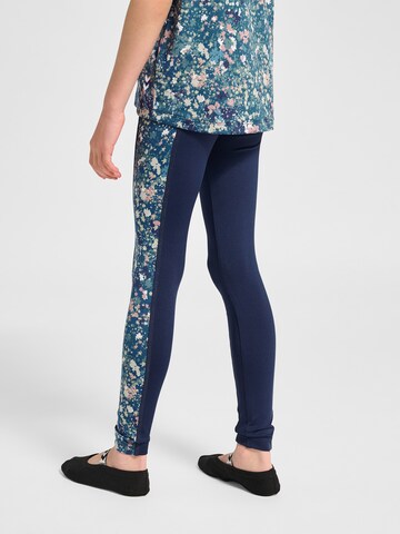Hummel Skinny Sportbroek in Blauw