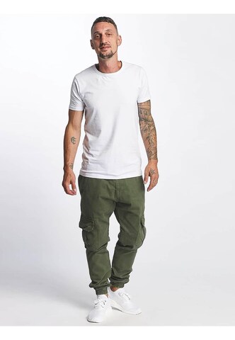 DEF - Tapered Calças cargo 'Kindou' em verde