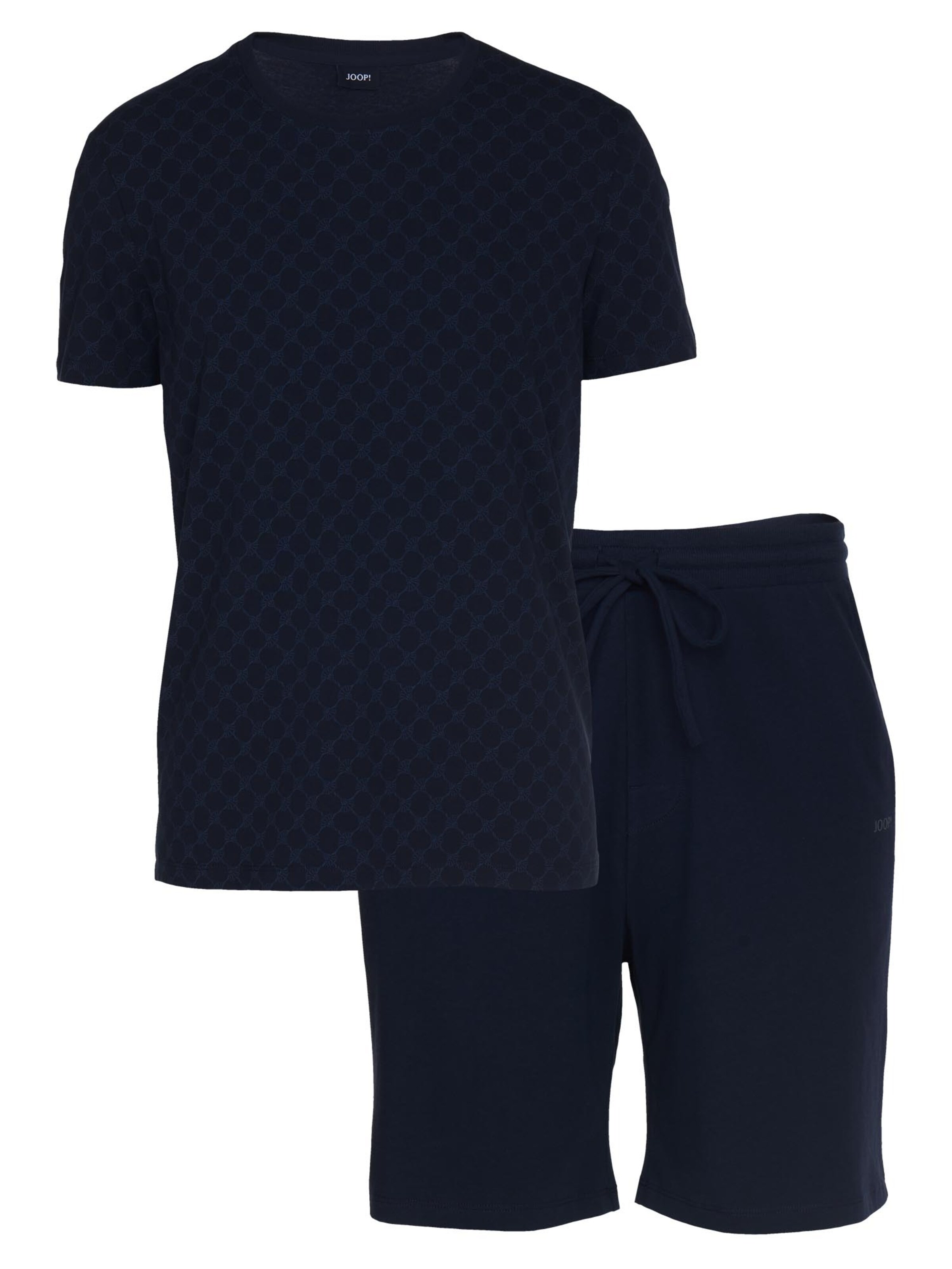 JOOP! Pajama short 'Leisure' in Blue: front