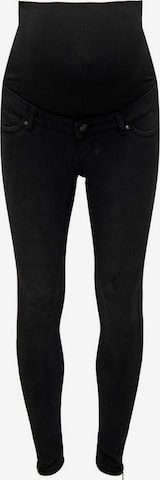 Only Maternity Skinny Jeans 'Kendell' in Black: front