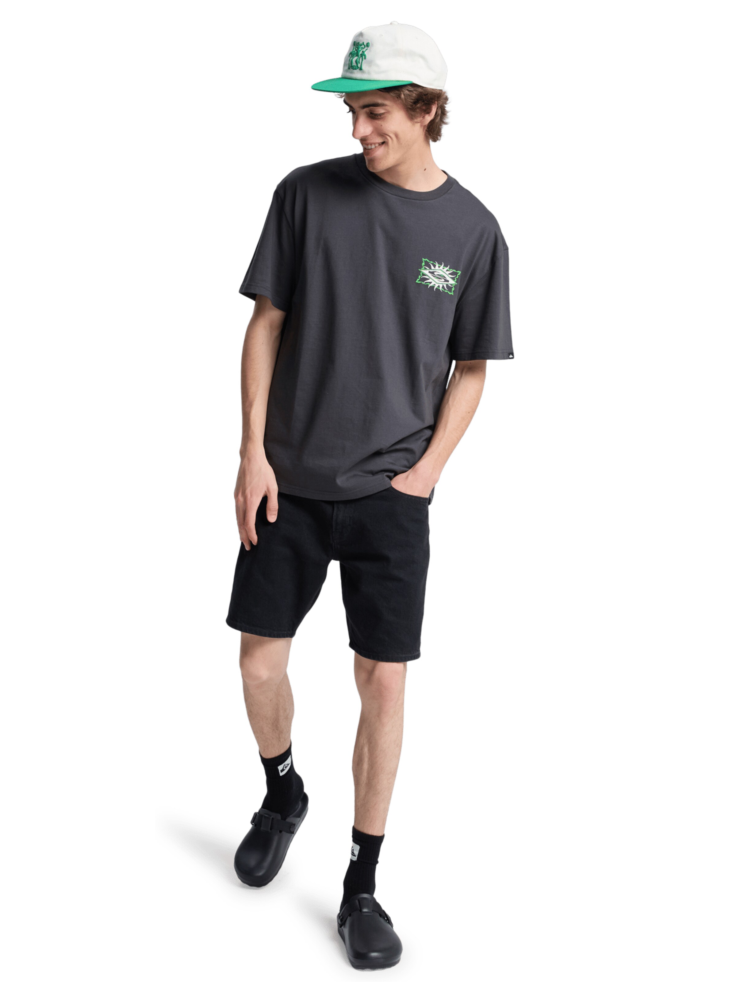 QUIKSILVER T-Shirt in Schwarz