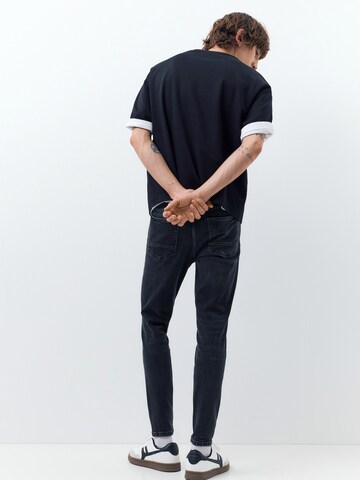 Pull&Bear Skinny Farmer - fekete