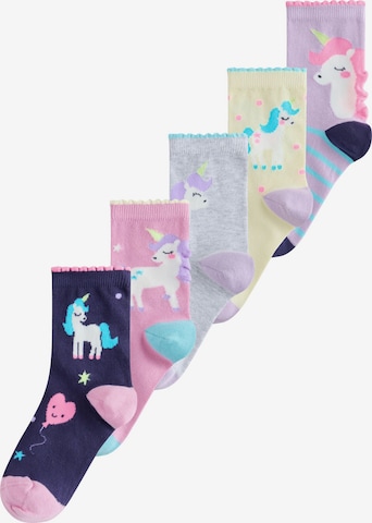 Next Socken in Blau: Vorderseite