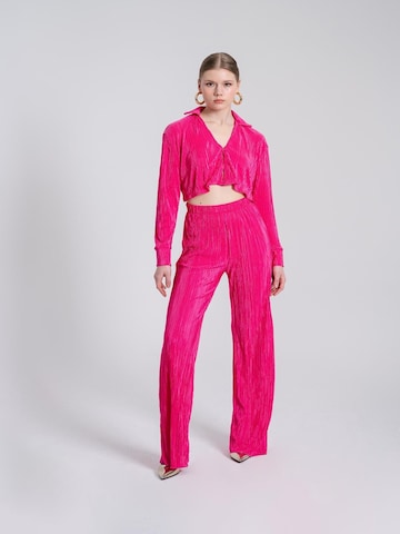 HOLLY LOLLY Zvonové kalhoty Kalhoty – pink