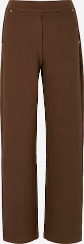Coster Copenhagen Regular Broek ' Jersey ' in Bruin: voorkant