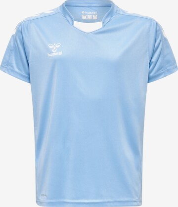 T-Shirt fonctionnel Hummel en bleu : devant