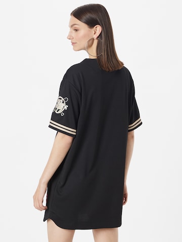 FUBU - Vestidos camiseiros 'Varsity Baseball' em preto