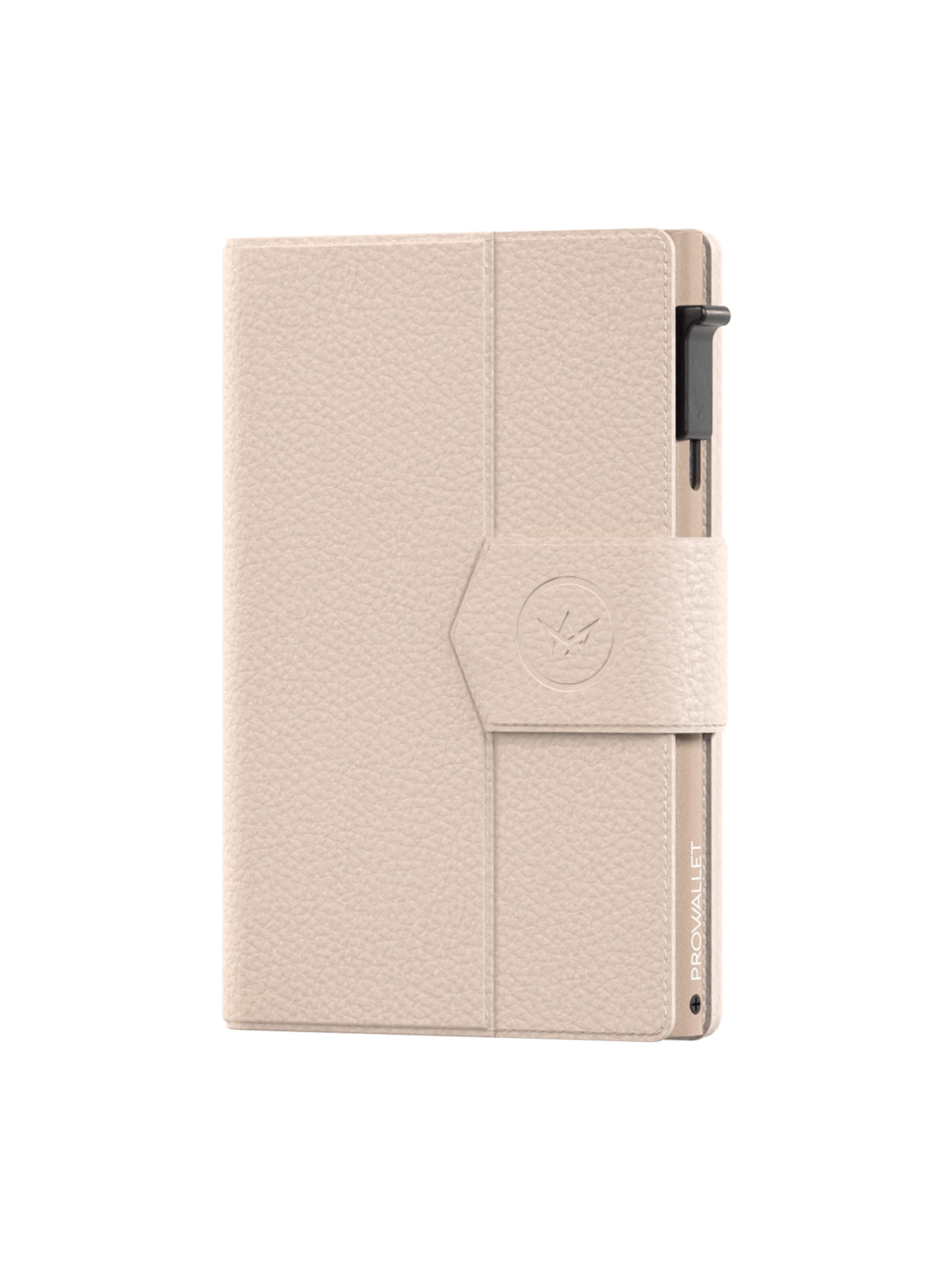 Prowallet Wallet 'Pasjeshouder Plus Pebble' in Beige