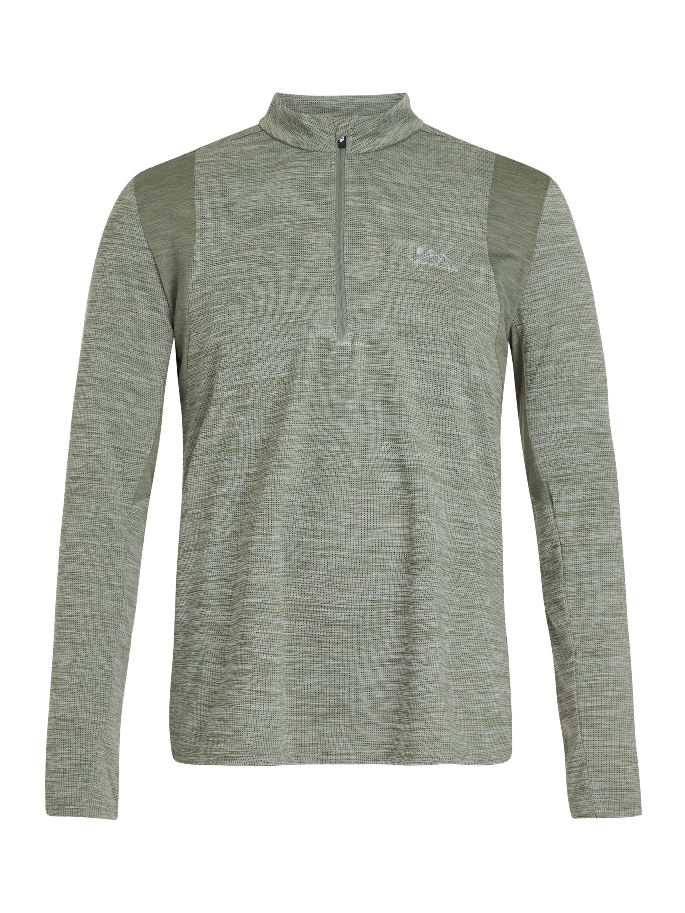 PROTEST Sports sweatshirt 'PRTSTRAYED' in Green: front