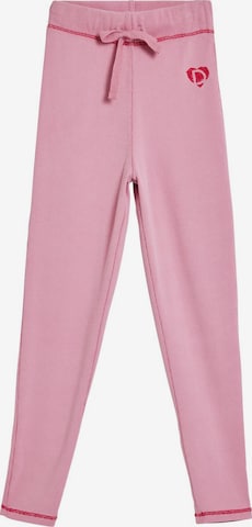 Desigual Skinny Leggingsit 'Seam' värissä vaaleanpunainen: etupuoli